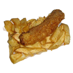 Half Smoked Sausage In Batter 