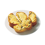 Garlic Bread Slices With Cheese & Ham (4) 